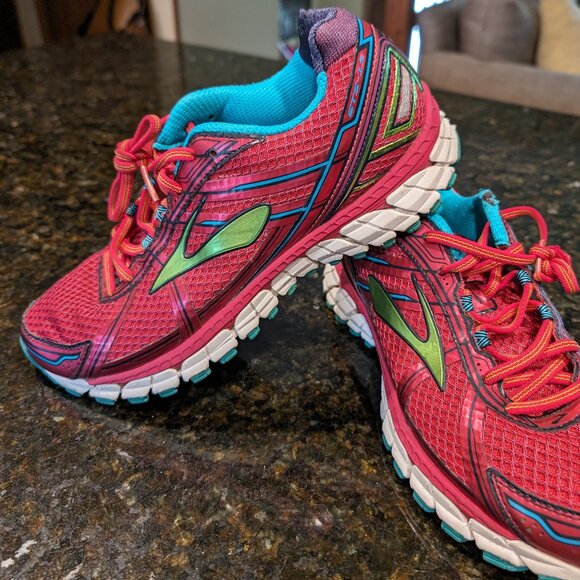 Brooks Adrenaline GTS Women's Hot Pink Running Shoes - Size 10.5 - Picture 1 of 8